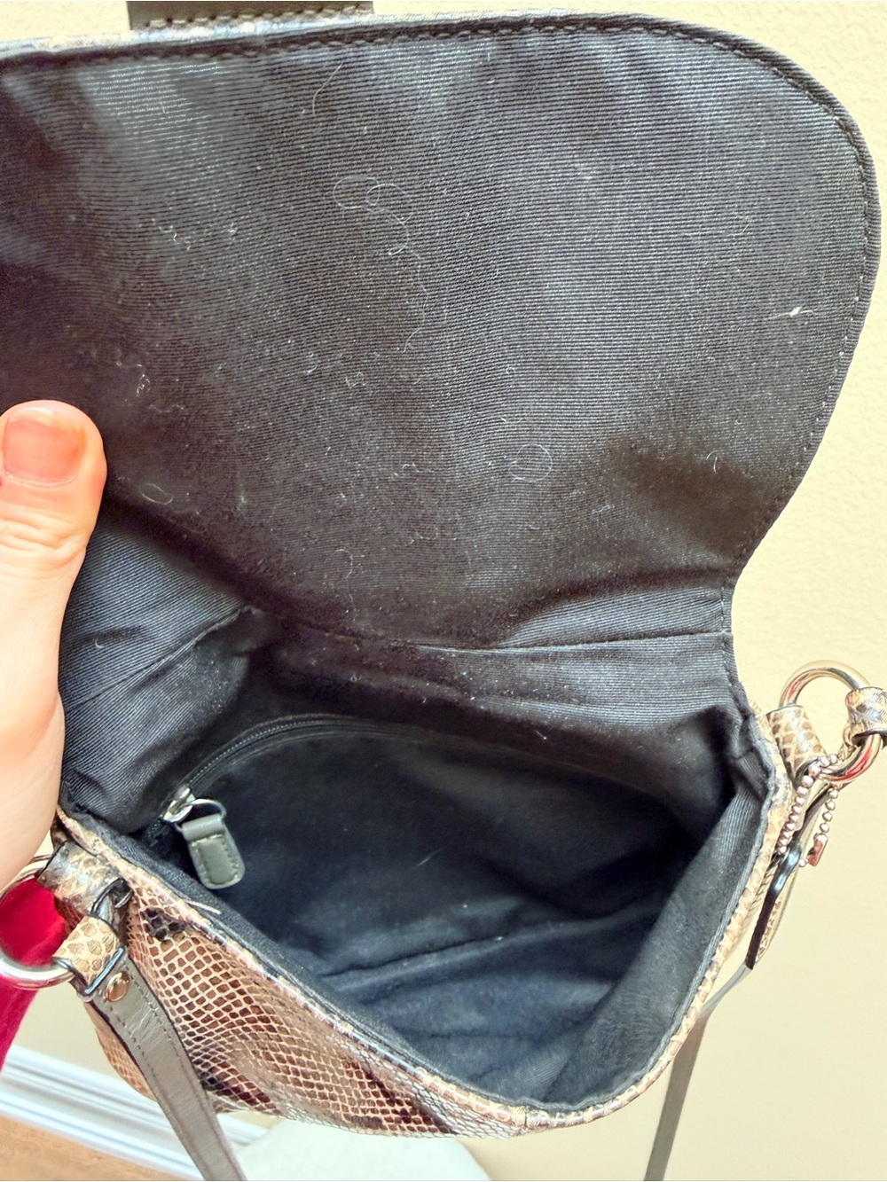 Y2K Vintage 2000’S COACH Exotic Soho Phython Mini Leather Crossbody Bag Purse - Picture 12 of 16